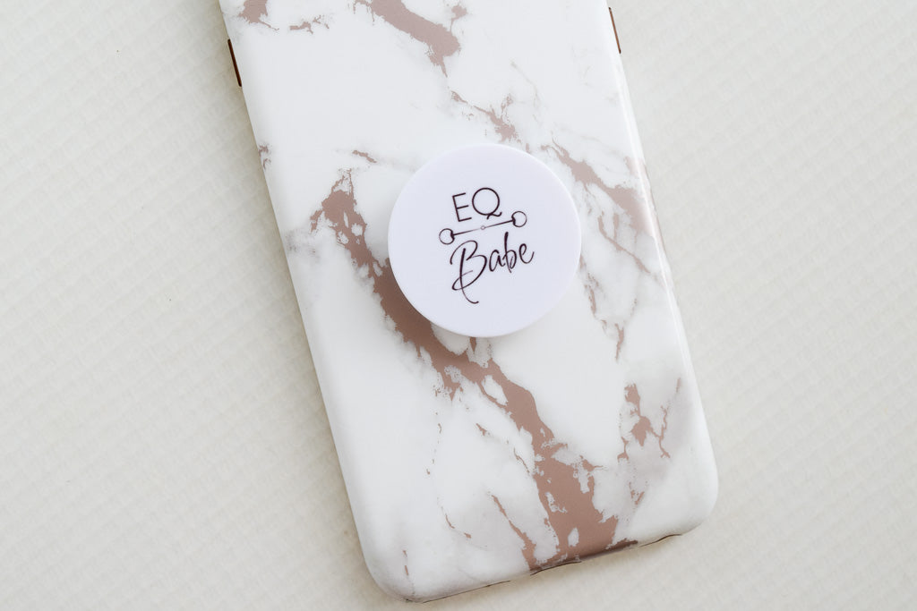 EQ BABE Phone Grip White