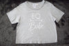 EQ BABE Distressed T-Shirt Grey